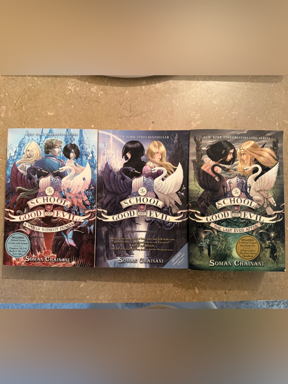 The School of Good & Evil by Soman Chainani - Books 1-3 Paperback